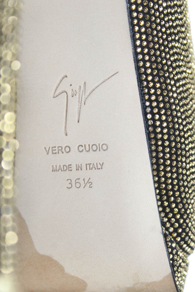 Giuseppe Zanotti Design Womens High Heels Gold Size 6.5