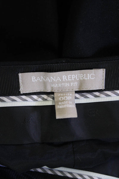 Banana Republic Womens Bootcut Pants Black Size 00P