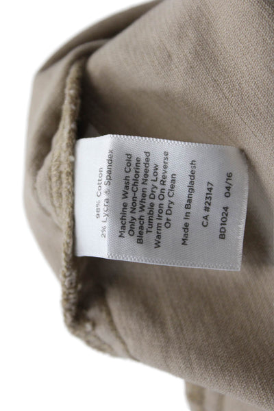 Talbots Womens Cotton Corduroy Skirt Brown Size 10P