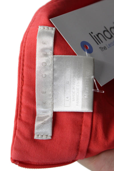 Nike Golf Womens Solid Four Pocket Zip Up Mini Skort Guava Size 14