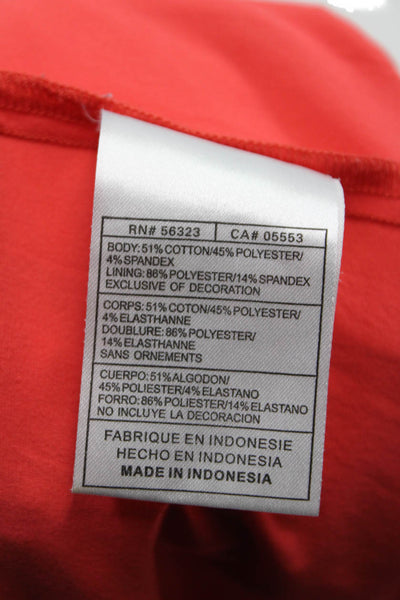 Nike Golf Womens Solid Four Pocket Zip Up Mini Skort Guava Size 14