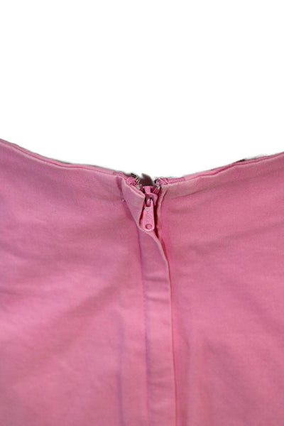 Lily Pulitzer Womens Cotton Scalloped Hem Skirt Pink Size 12