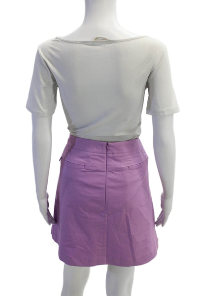 Nike Golf Womens Solid Four Pocket Mini Skort Purple Size XL