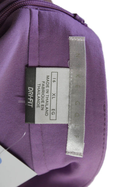 Nike Golf Womens Solid Four Pocket Mini Skort Purple Size XL