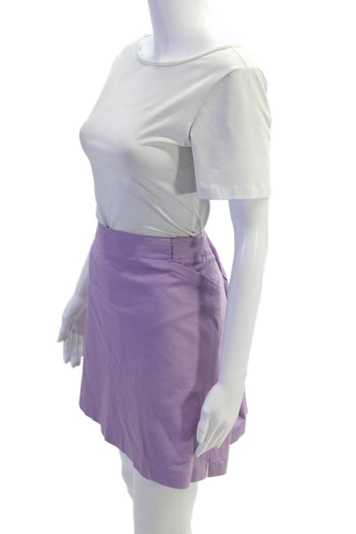 Nike Golf Womens Solid Four Pocket Mini Activewear Skort Purple Size 16