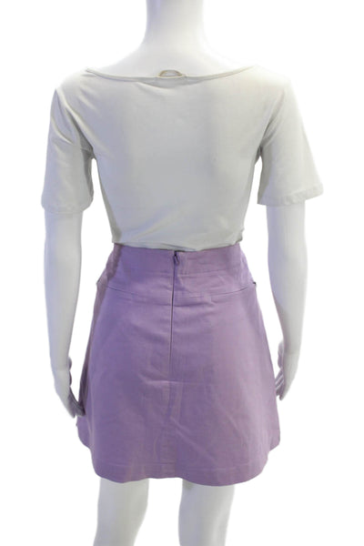 Nike Golf Womens Solid Four Pocket Mini Activewear Skort Purple Size 16