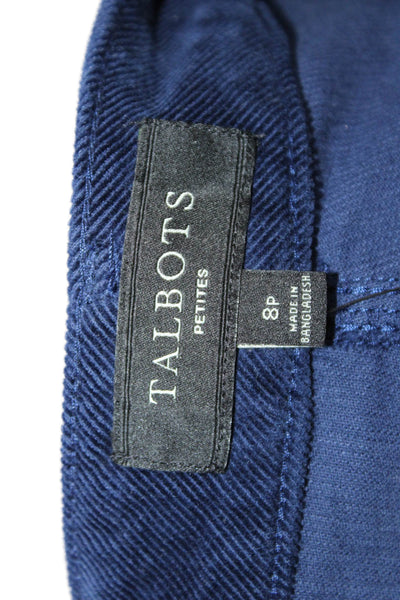 Talbots Womens Cotton Corduroy Skirt Navy Size 8P