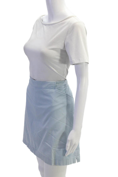 Nike Golf Womens Four Pocket Zip Up Mini Activewear Skort Light Blue Size 14