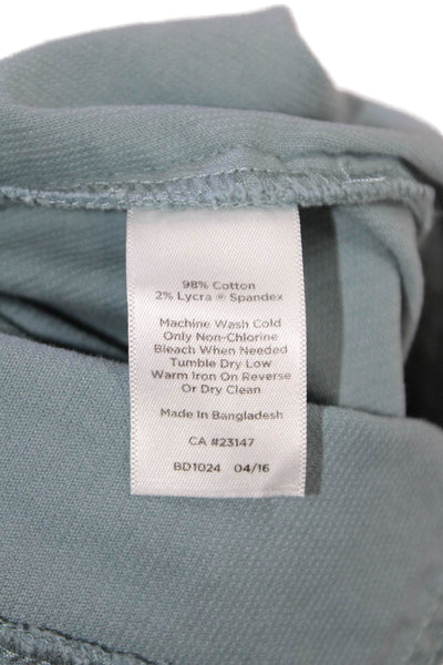 Talbots Womens Cotton Corduroy Skirt Light Blue Size 8P