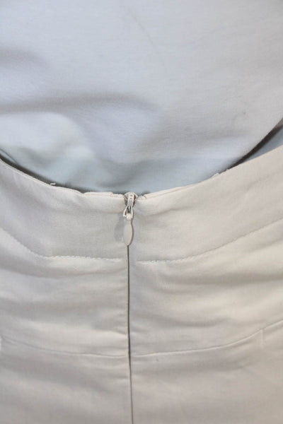 Nike Golf Womens Solid Zip Up Activewear Mini Skort Beige Size 16