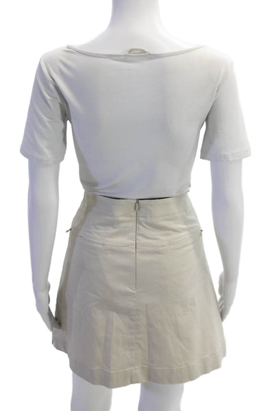 Nike Golf Womens Solid Four Pocket Mini Activewear Skort Beige Size 16