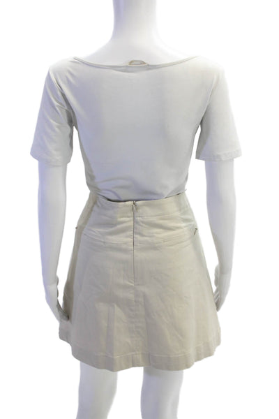 Nike Golf Womens Solid 4 Pocket Mini Activewear Skort Beige Size 14