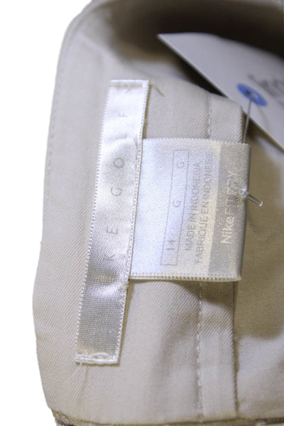 Nike Golf Womens Solid 4 Pocket Mini Activewear Skort Beige Size 14