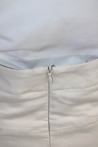 Nike Golf Womens Solid 4 Pocket Zip Up Mini Skort Beige Size 14