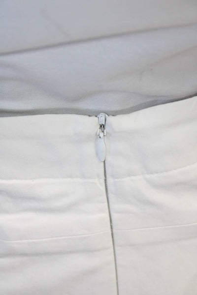 Nike Golf Womens Solid Four Pocket Zip Up Mini Activewear Skort White 16