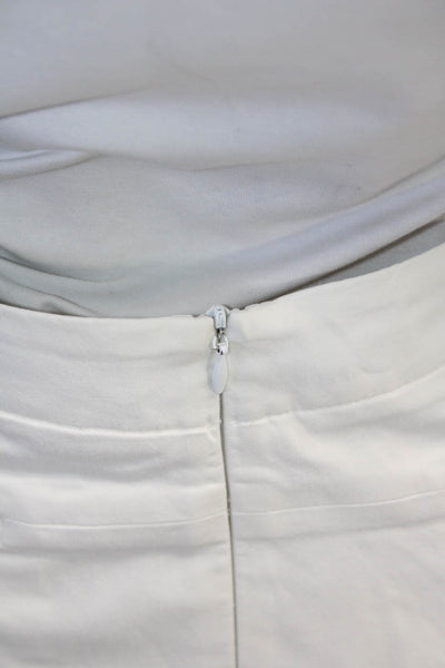 Nike Golf Womens Solid Four Pocket Zip Up Mini Activewear Skort White Size L