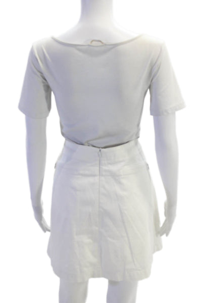 Nike Golf Womens Solid Four Pocket Mini Skort White Size 14
