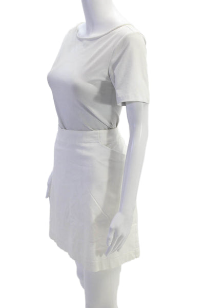 Nike Golf Womens Solid Four Pocket Mini Activewear Skort White Size 14