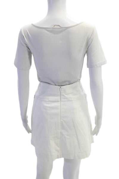 Nike Golf Womens Solid Four Pocket Mini Activewear Skort White Size XL