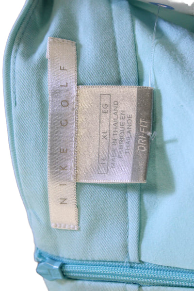 Nike Golf Womens Four Pocket Zip Up Activewear Mini Skort Blue Size 16