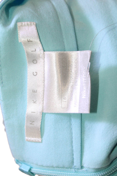 Nike Golf Womens Solid 4 Pocket Zip Up Mini Activewear Skort Blue Size XL