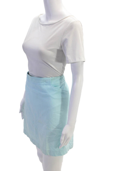 Nike Golf Womens Solid 4 Pocket Mini Activewear Skort Light Blue Size 16