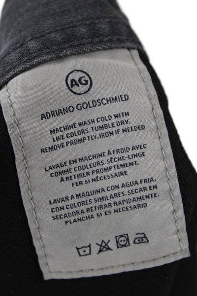 AG Adriano Goldschmied Mens Cropped Dark Gray Pants Big & Tall Size 38