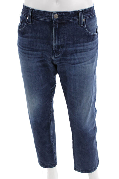 AG Adriano Goldschmied Unisex Ankle Cropped Dark Blue Jeans Size 38