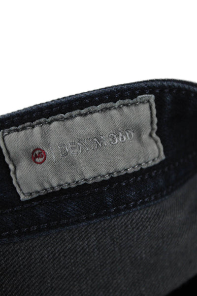 AG Adriano Goldschmied Men Dark Blue Cropped Straight Jeans Size 36