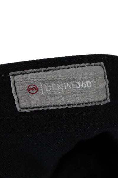 AG Adriano Goldschmied Mens Cropped Ankle Pants Black Cotton Size 36