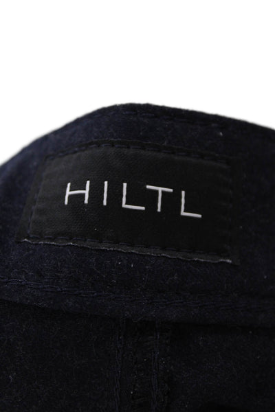 Hiltl Men Dark Blue Cropped Ankle Pants 100% Schurwolle Size 56