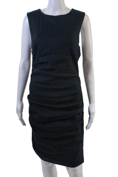 Nicole Miller, Women, Black Bodycon Sheath Dress Sleeveless Round Neck Size 8