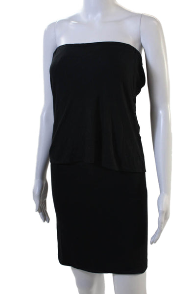 Donna Karan New York Women Sheath Strapless Black Dress Size M