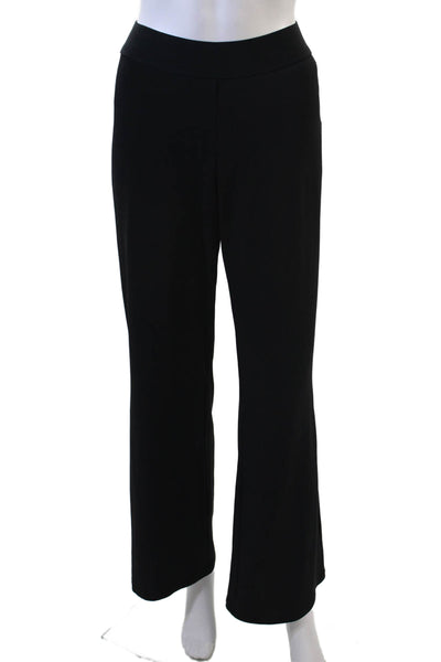 I By Iris Setlakwe Womens Pull On High Rise Straight Leg Pants Black Size Medium