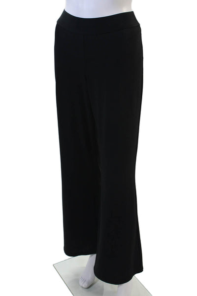 I By Iris Setlakwe Womens Pull On High Rise Straight Leg Pants Black Size Medium