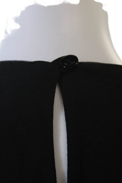 Anatomie Womens Black High Neck Sleeveless Basic Tank Cotton Size M