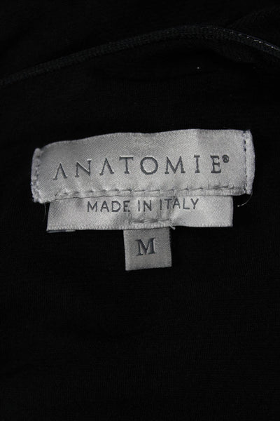 Anatomie Womens Black High Neck Sleeveless Basic Tank Cotton Size M