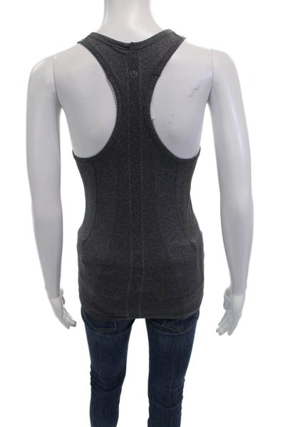 Lululemon, Women Dark Gray Basic Tank Nylon Blend Round Neck Size S