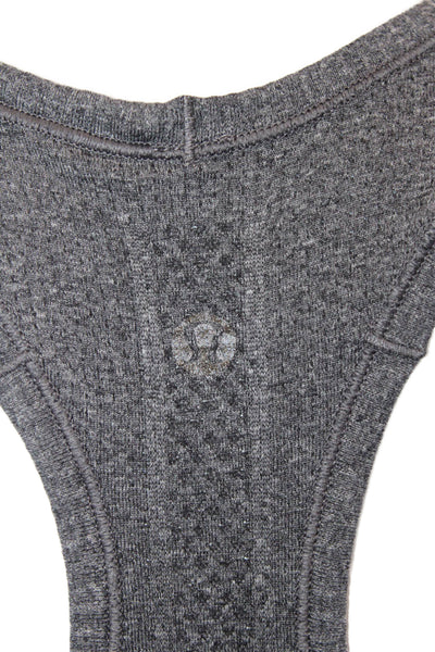 Lululemon, Women Dark Gray Basic Tank Nylon Blend Round Neck Size S