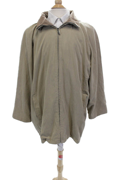 London Fog Mens Basic Jacket Beige Size 2X