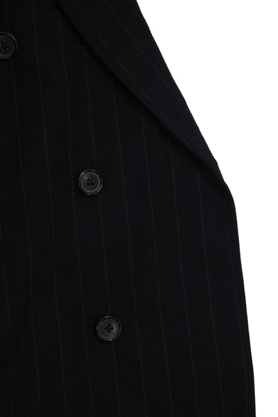 Brooks Brothers Golden Fleece Mens Striped Blazer Blue Size 43