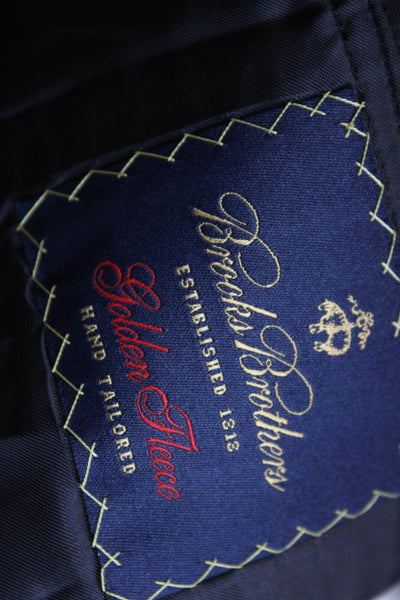 Brooks Brothers Golden Fleece Mens Striped Blazer Blue Size 43