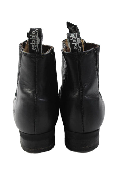 Establo Mens Cheslea Boots Black Size 9.5