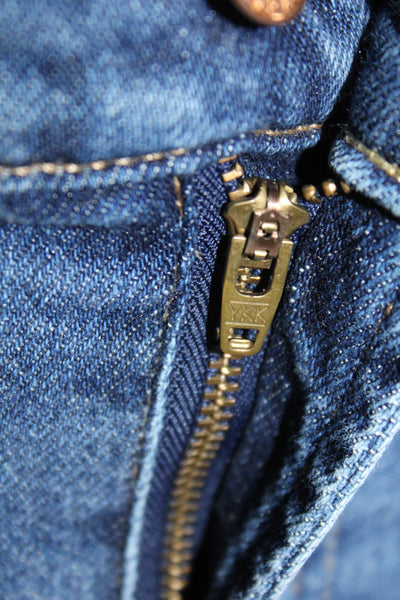 7 For All Mankind, Women Cropped Ankle Jeans Dark Blue Mid-Rise Size 27