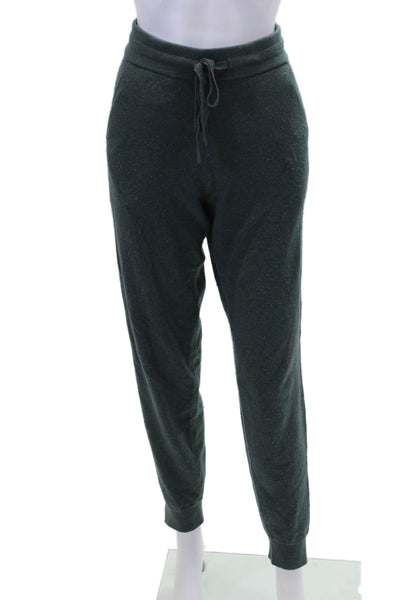 Splendid Womens Drawstring Textured Knit Pants Green Size M