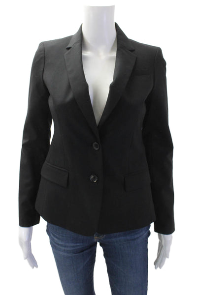 Banana Republic Womens Buttoned Blazer Black Size 0P
