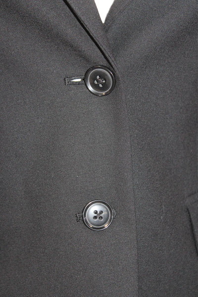 Banana Republic Womens Buttoned Blazer Black Size 0P