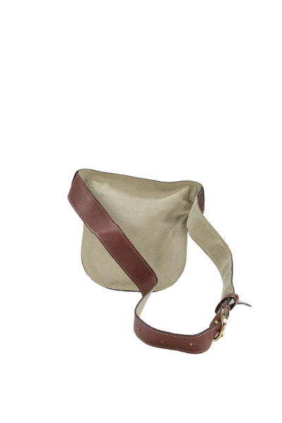 El Porto Womens Leather Adjustable Belt Bag Brown