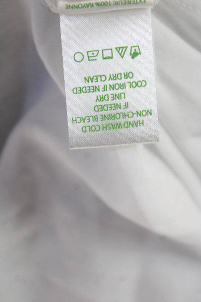 Lily Pulitzer Women Tunic White Sleeveless Rayon Bohemian Size XL