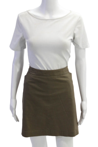 Nike Golf Womens Solid Four Pocket Mini Activewear Skort Taupe Size 16